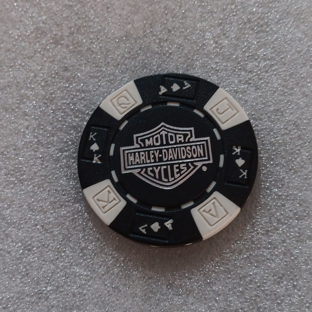 Harley-Davidson Poker Chip Black and White